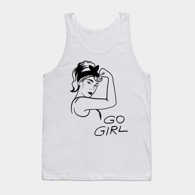 GO GIRL Tank Top by zackmuse1